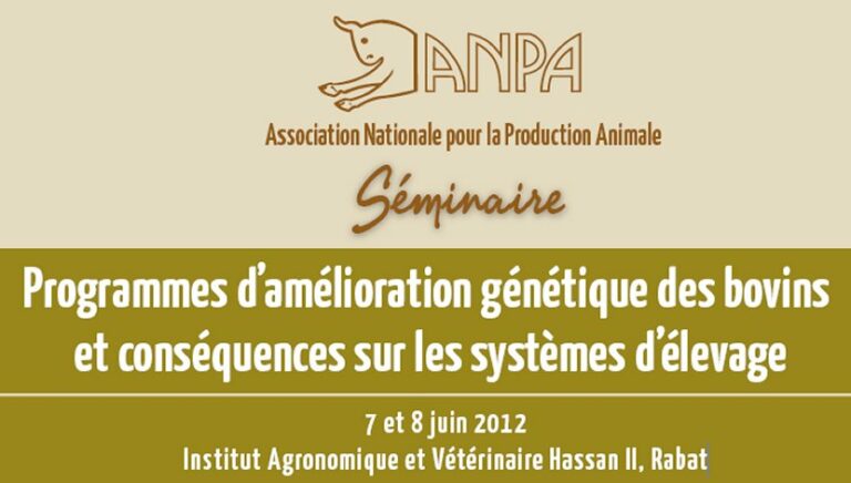 Séminaire: Programmes d’amélioration génétique des bovins et conséquences sur les systèmes d’élevage